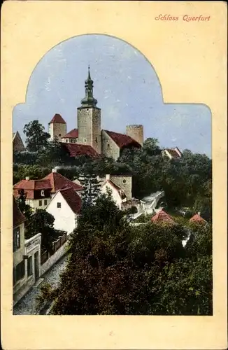 Passepartout Ak Querfurt im Saalekreis, Schloss Querfurt