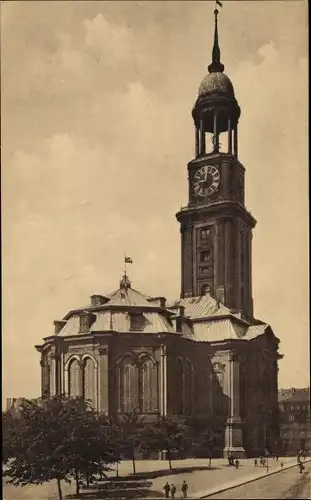 Ak Hamburg Mitte Neustadt, Große Michaeliskirche, Vollendung 1912