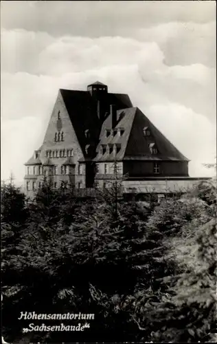 Ak Oberwiesenthal im Erzgebirge, Höhensanatorium Sachsenbaude