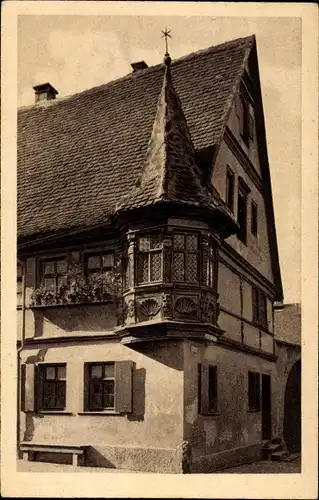 Ak Rothenburg ob der Tauber Mittelfranken, Feuerleins Erker