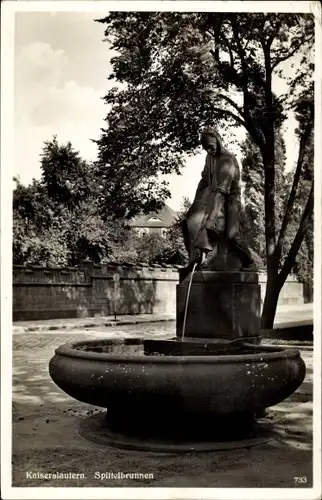 Ak Kaiserslautern in der Pfalz, Spittelbrunnen