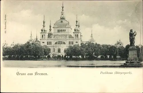 Ak Hansestadt Bremen, Parkhaus im Bürgerpark