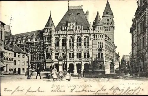 Ak Hansestadt Bremen, Gerichtsgebäude