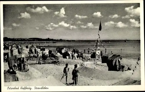 Ak Haffkrug Scharbeutz Ostholstein, Strandleben