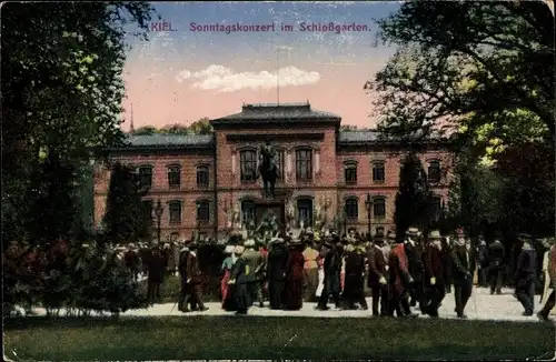 Ak Kiel in Schleswig Holstein, Sonntagskonzert im Schlossgarten