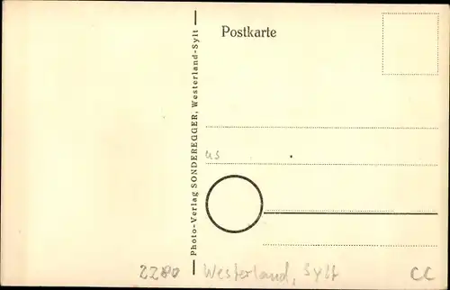 Künstler Ak Westerland auf Sylt, Nordsee-Sanatorium