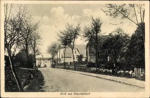 Ak Gleschendorf Scharbeutz in Ostholstein, Dorfpartie