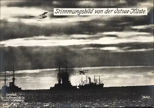 Ak Stimmungsbild von der Ostsee-Küste, Kriegsmarine