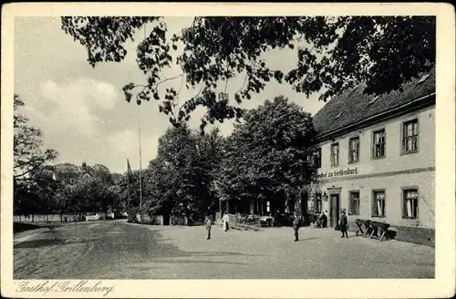 Ak Grillenburg Tharandt im Erzgebirge, Gasthof zu Grillenburg