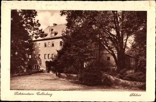 Ak Lichtenstein Callnberg Sachsen, Schloss