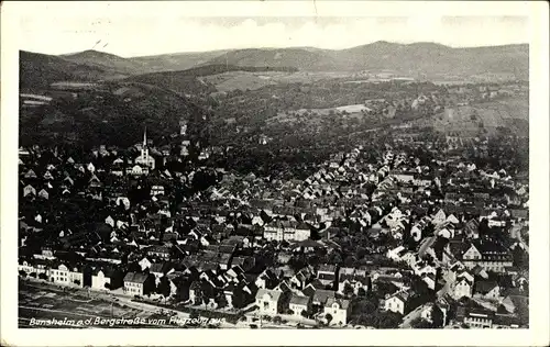 Ak Bensheim an der Bergstraße Hessen, Fliegeraufnahme