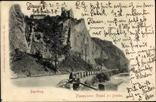 Ak Dresden Dölzschen, Plauenscher Grund, Begerburg