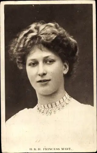 Ak Princess Mary, Britisches Königshaus, Portrait