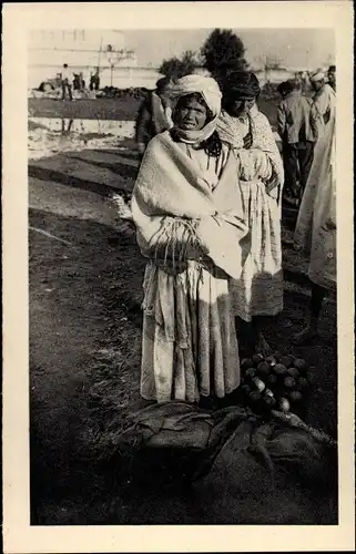 Ak Marokko, Tipos y costumbres, Maghreb, Frauen