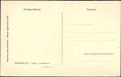 Ak Marokko, Tipos y costumbres, Maghreb, Frauen