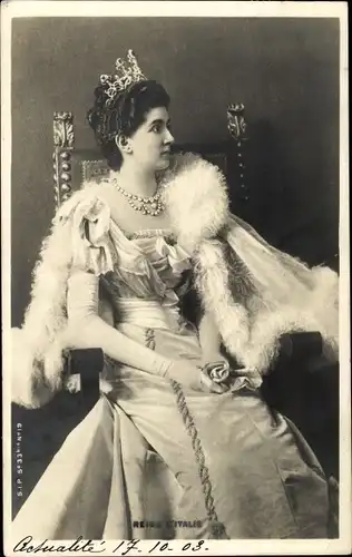 Ak Königin Helena von Italien, Elena von Montenegro, Ehefrau Viktor Emanuel III.