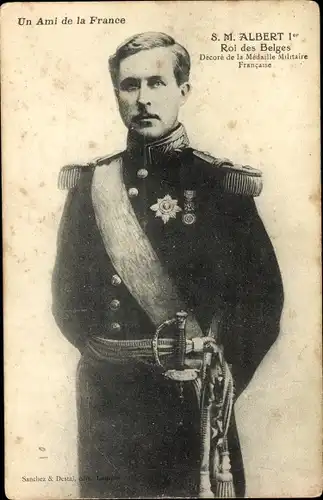 Ak Albert I., Roi des Belges, König von Belgien