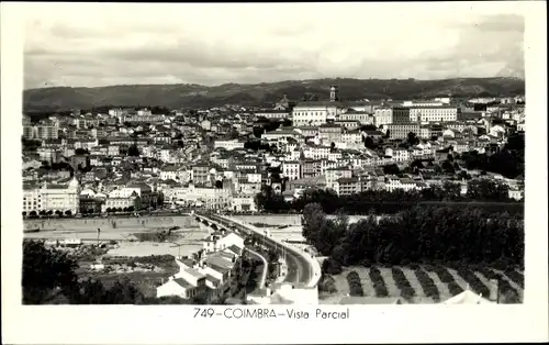 Ak Coimbra Portugal, Vista Parcial, Teilansicht