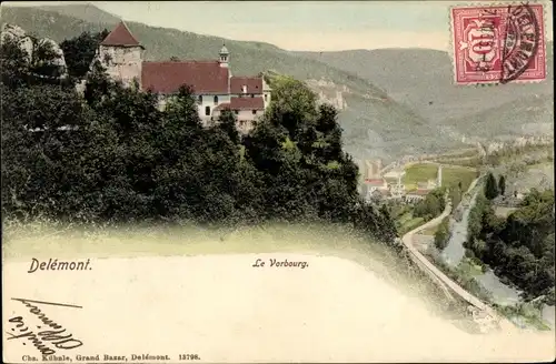 Ak Delsberg Delémont Kanton Jura, Le Vorbourg