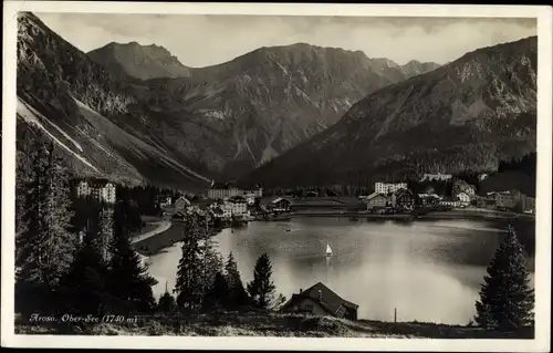 Ak Arosa Kanton Graubünden Schweiz, Ober See, Panorama