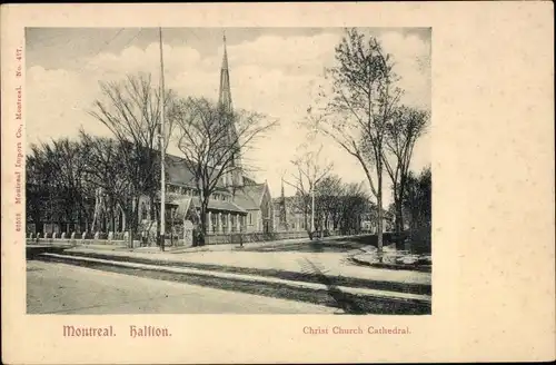 Ak Halfton Montreal Québec Kanada, Christ Church Cathedral, Kirche