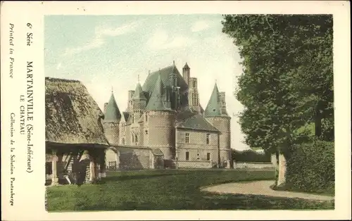 Ak Martainville Seine Maritime, Le Chateau, Schloss