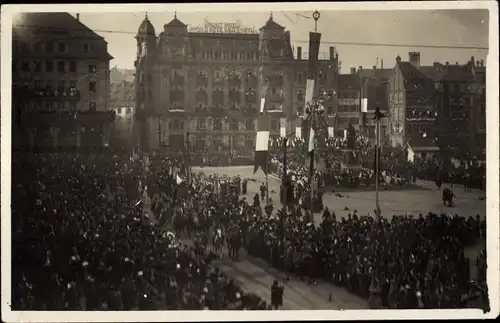 Ak Strasbourg Straßburg Elsass Bas Rhin, Einzug der Franzosen in Straßburg am 22. November 1918