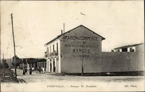 Ak Menzel Bourguiba Ferryville Tunesien, Banque W. Rondeau