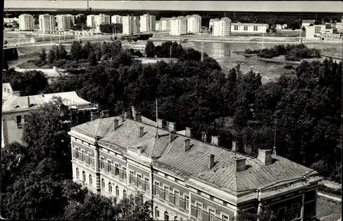 Ak Oulu Uleaborg Finnland, Ortsansicht mit Fluss