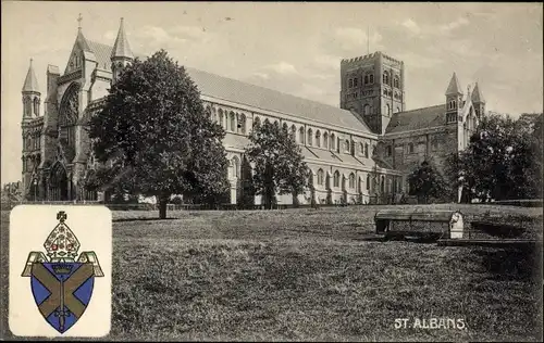 Ak Saint Albans Hertfordshire England, Außenansicht Kirche