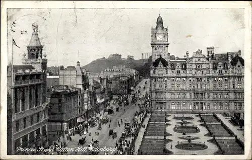 Ak Edinburgh Schottland, Princes Stand Calton Hill