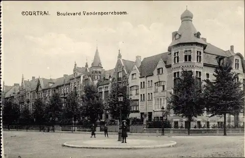 Ak Kortrijk Courtrai Westflandern, Boulevard Vandenpeereboom