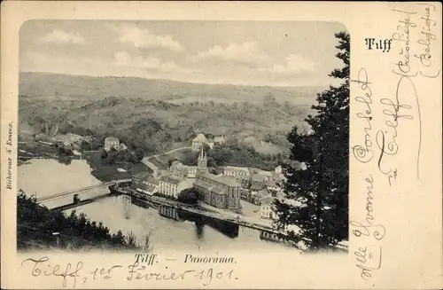 Ak Tilff Esneux Wallonien Lüttich, Panorama