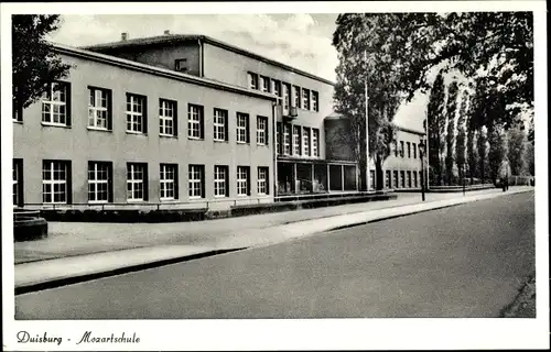 Ak Duisburg im Ruhrgebiet, Mozartschule