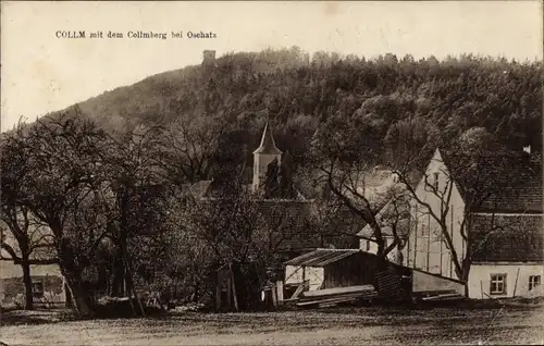 Ak Collm Wermsdorf in Sachsen, Teilansicht mit Collmberg