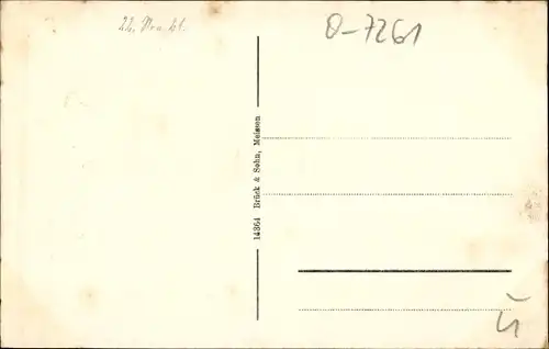 Ak Collm Wermsdorf in Sachsen, Teilansicht mit Collmberg