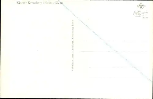 Ak Klosterkreuzberg Bischofsheim an der Rhön, Kloster Kreuzberg