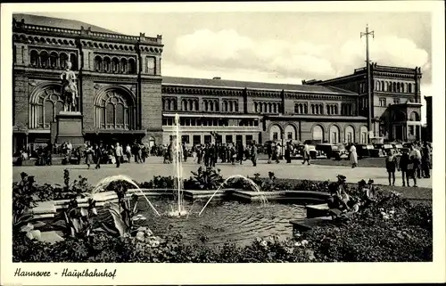 Ak Hannover in Niedersachsen, Hauptbahnhof