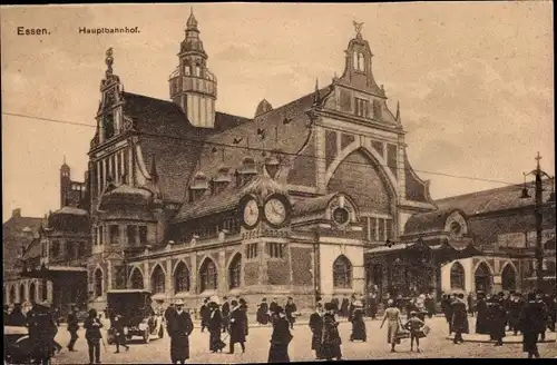 Ak Essen im Ruhrgebiet Nordrhein Westfalen, Hauptbahnhof