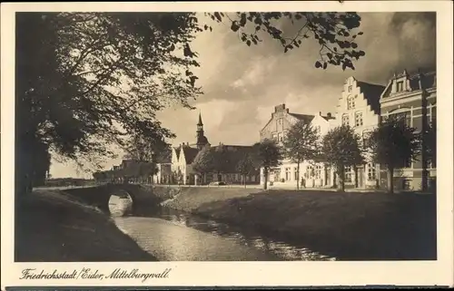 Ak Friedrichstadt an der Eider Nordfriesland, Mittelburgwall