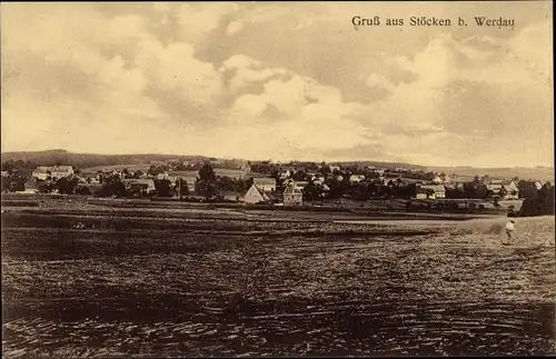 Ak Stöcken Langenbernsdorf in Sachsen, Panorama