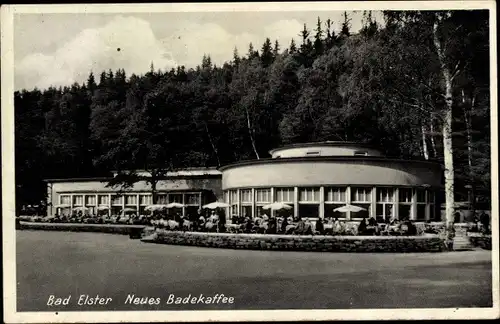 Ak Bad Elster im Vogtland, Neues Badekaffee