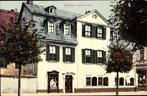 Ak Weimar in Thüringen, Schillerhaus