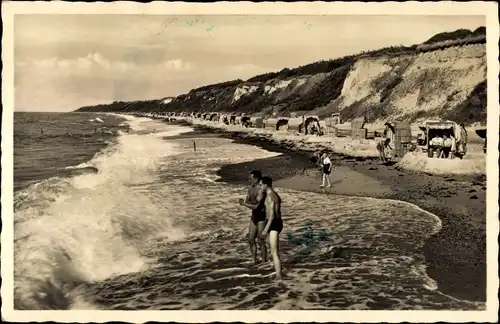 Ak Ostseebad Rerik, Brandung am Strand