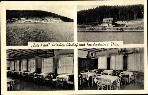 Ak Frankenhain in Thüringen, "Lütschetal" zwischen Oberhof und Frankenhain, Gasthaus