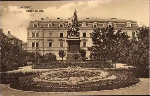 Ak Weimar in Thüringen, Kriegerdenkmal