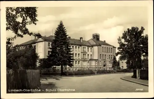 Ak Limbach Oberfrohna Sachsen, Schule Oberfrohna