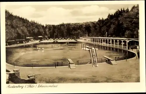 Ak Rastenberg in Thüringen, Partie im Schwimmbad