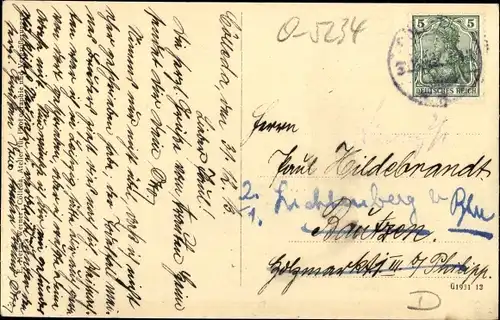 Ak Cölleda Kölleda in Thüringen, Kinderheim, Stiftung von Karl und Fritz Feistkorn, erbaut 1910