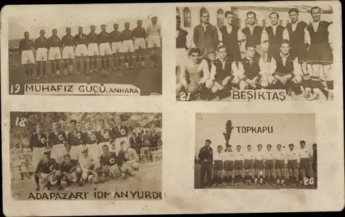 Foto Ak Fußball-Manschaften, Fußballspieler, Tupkapu, Besiktas, Muhafiz Gücü, Ankara